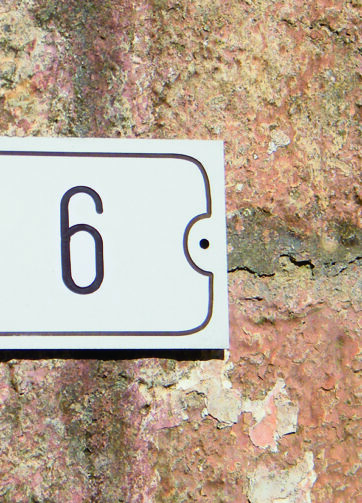 Numero Civico in laminato stratificato